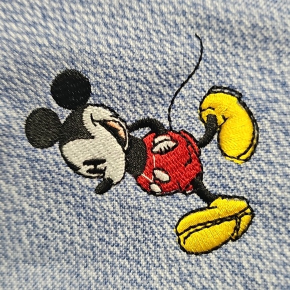 DISNEY Blue Backpack with Embrodered Mickey Character Patches - Picture 3 of 15